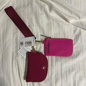 Lululemon new with tags never used dual pouch wristlet